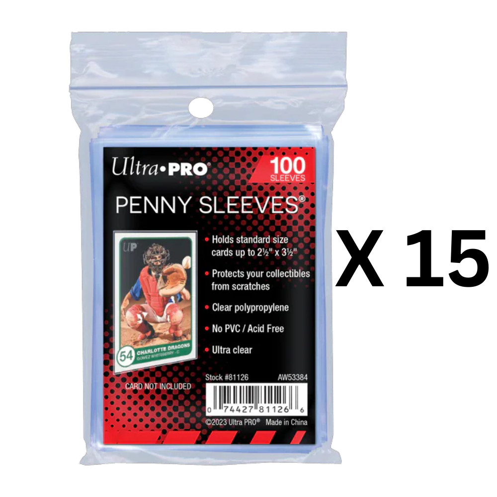 1500 Count Ultra PRO 2.5″ x 3.5″ Penny Sleeves Standard – Pokemon, Magic, Sports