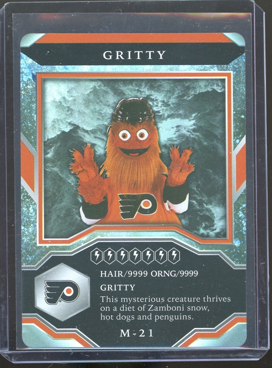 Various Gritty Mascot Singles & Insert Cards – All Years You Pick from List