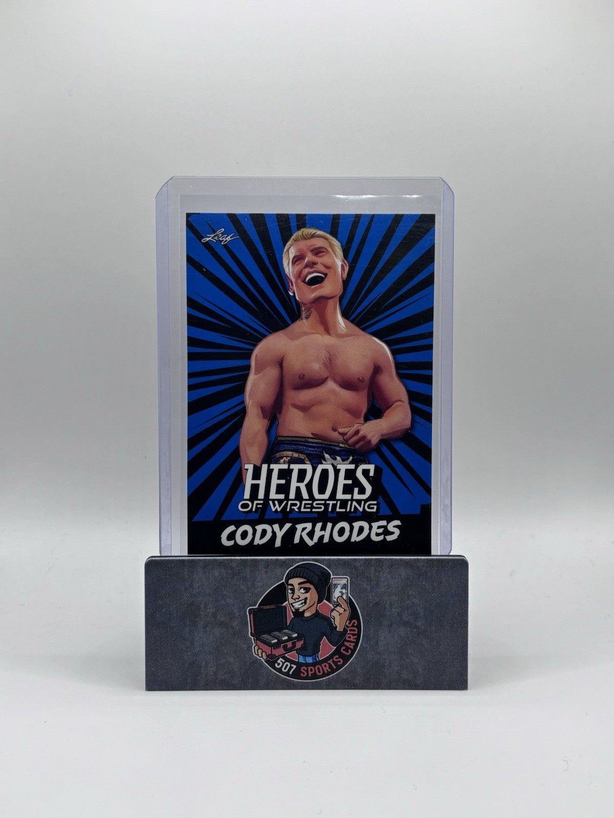 2023 Lead Cody Rhodes Heroes Of Wrestling Blue Parallel