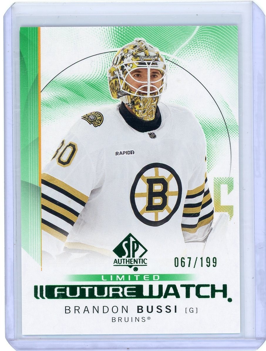 2024-25 SP Authentic Brandon Bussi Future Watch Limited Green /199 RC #125