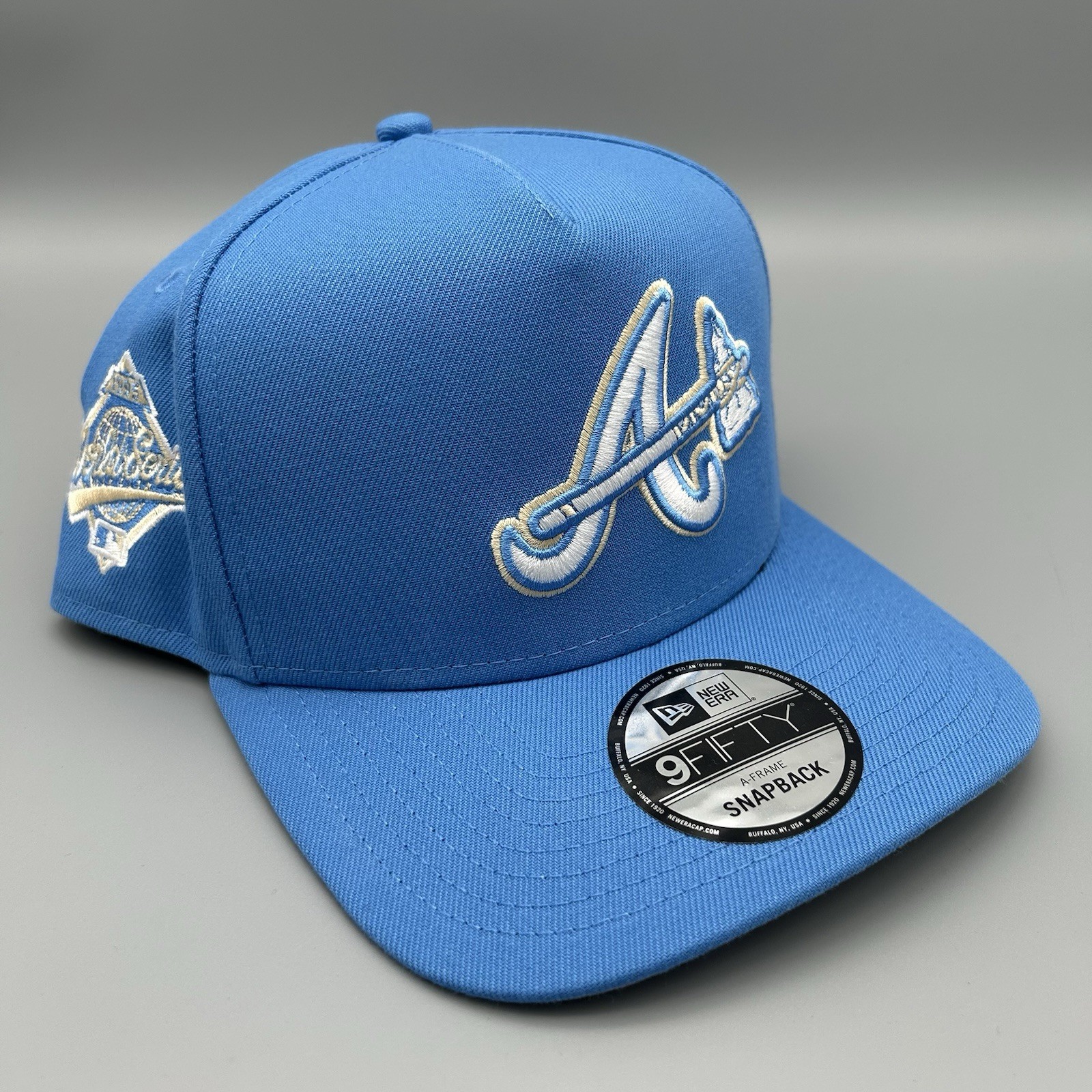 New Era Atlanta Braves Exclusive ‘95 WS Blue 9FIFTY A-Frame Snapback Hat Cap