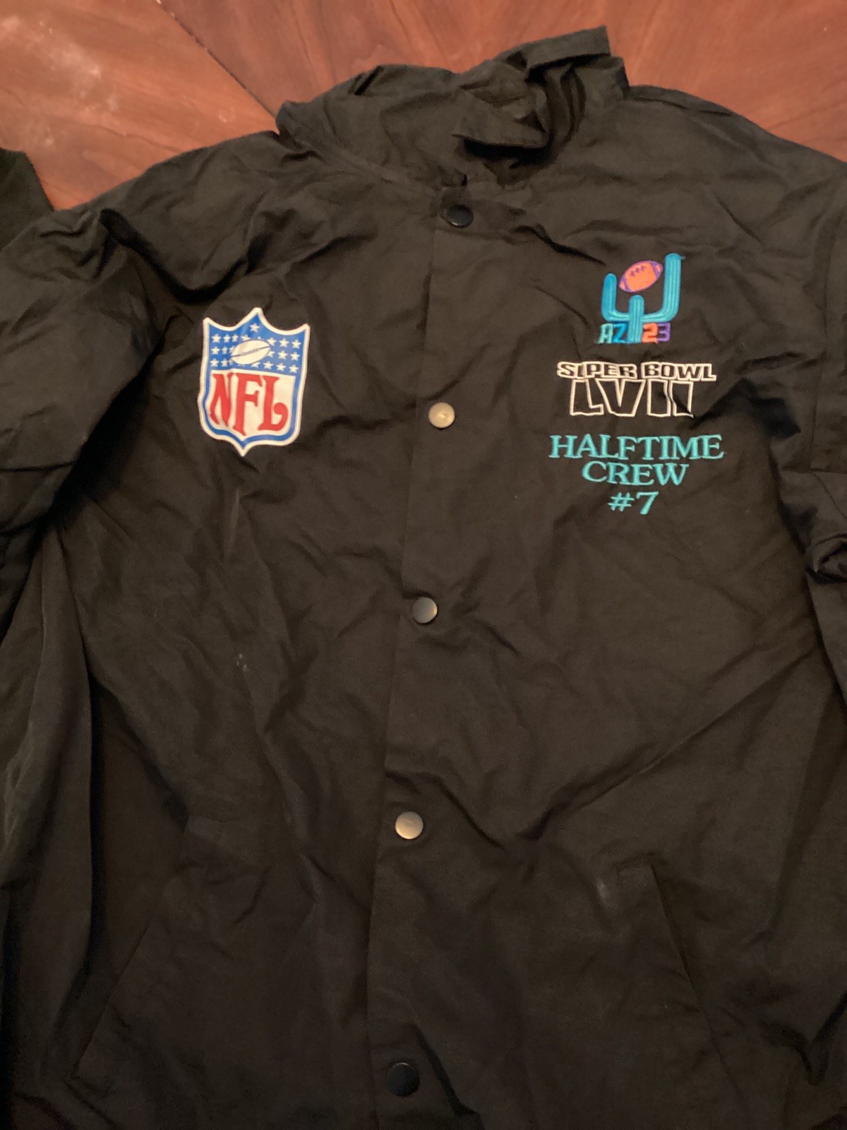 Mitchell & Ness Super Bowl LVII FENTY Halftime Crew #7 Jacket NFL XL Rare