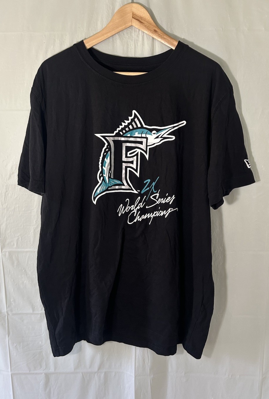 NEW ERA MLB FLORIDA MARLINS COOPERSTOWN COLLECTION 2X WORLD SERIES CHAMPS XL!