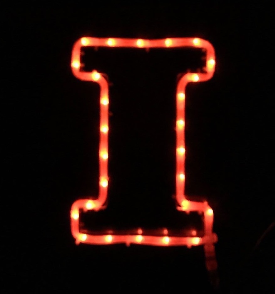 Illinois University Fighting Illini Window Light LED NEW Licensed Car or Home