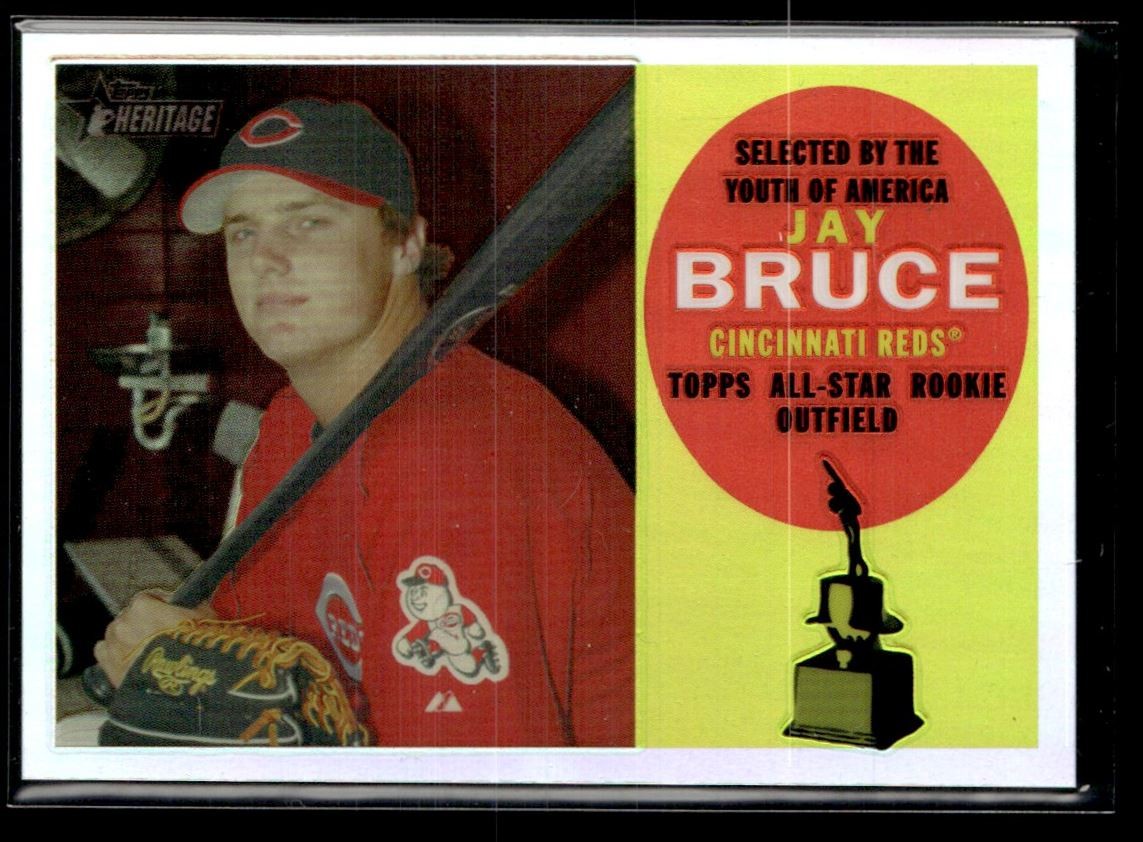 2009 Topps Heritage Chrome Refractor Jay Bruce 246/560 Cincinnati Reds #C85