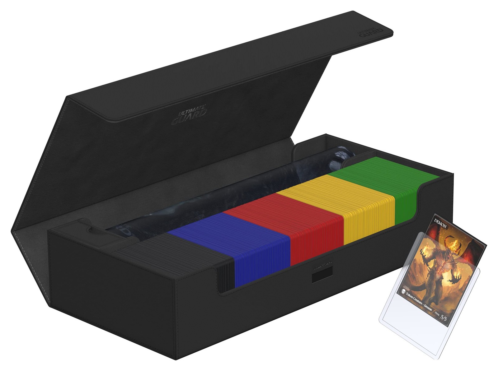 Superhive 550+, Deck Case for 550 Double-Sleeved TCG Cards, Black, Compatible…