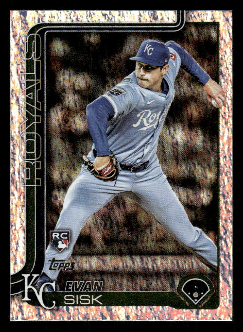 2025 Topps Update Holo Foil #US176 Evan Sisk RC [NM] [Parallel Baseball Card]
