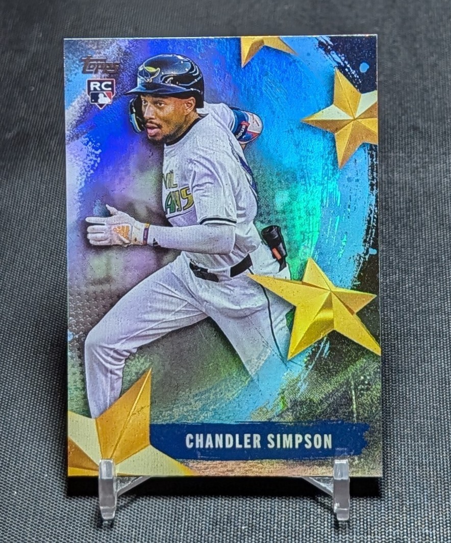 Chandler Simpson Stars Of MLB Rookie 2025 Topps Update Series Card #SMLB-64 Rays