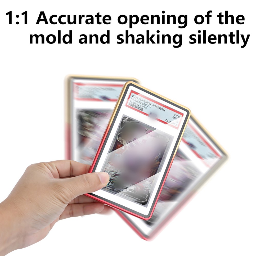 1-20X Magnetic Slab Case Protector For PSA Graded Cards Stackable Metal Bumper