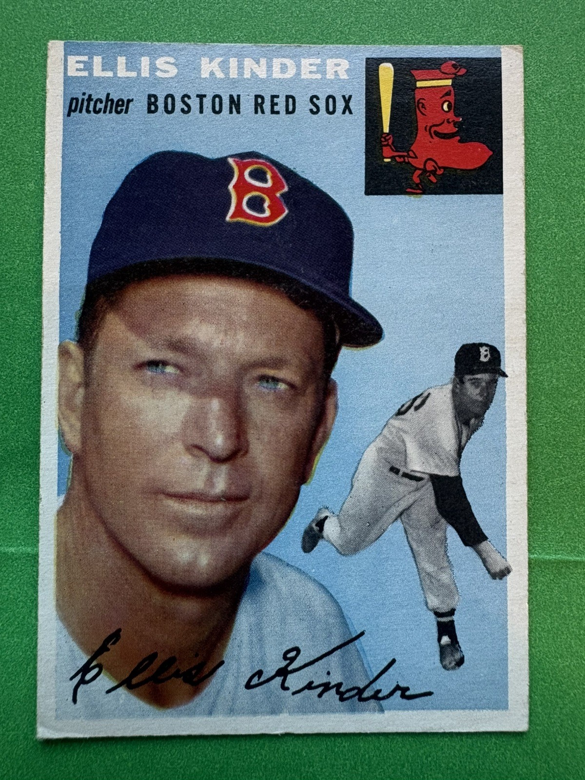 1954 Topps Lot Of 3 Red Sox Consolo, Baker, Kinder Low Grade