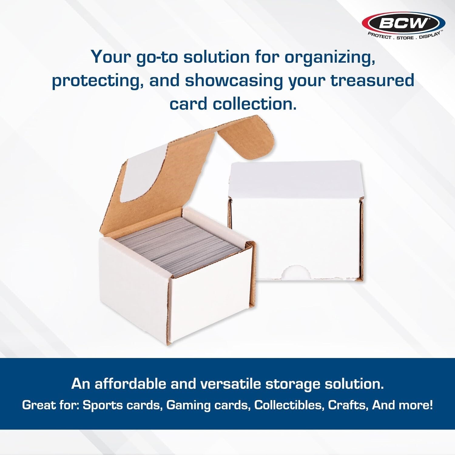 10 BCW 200 Ct Cardboard Card Boxes Sports / Game Deck Storage Coin Slab Shipping
