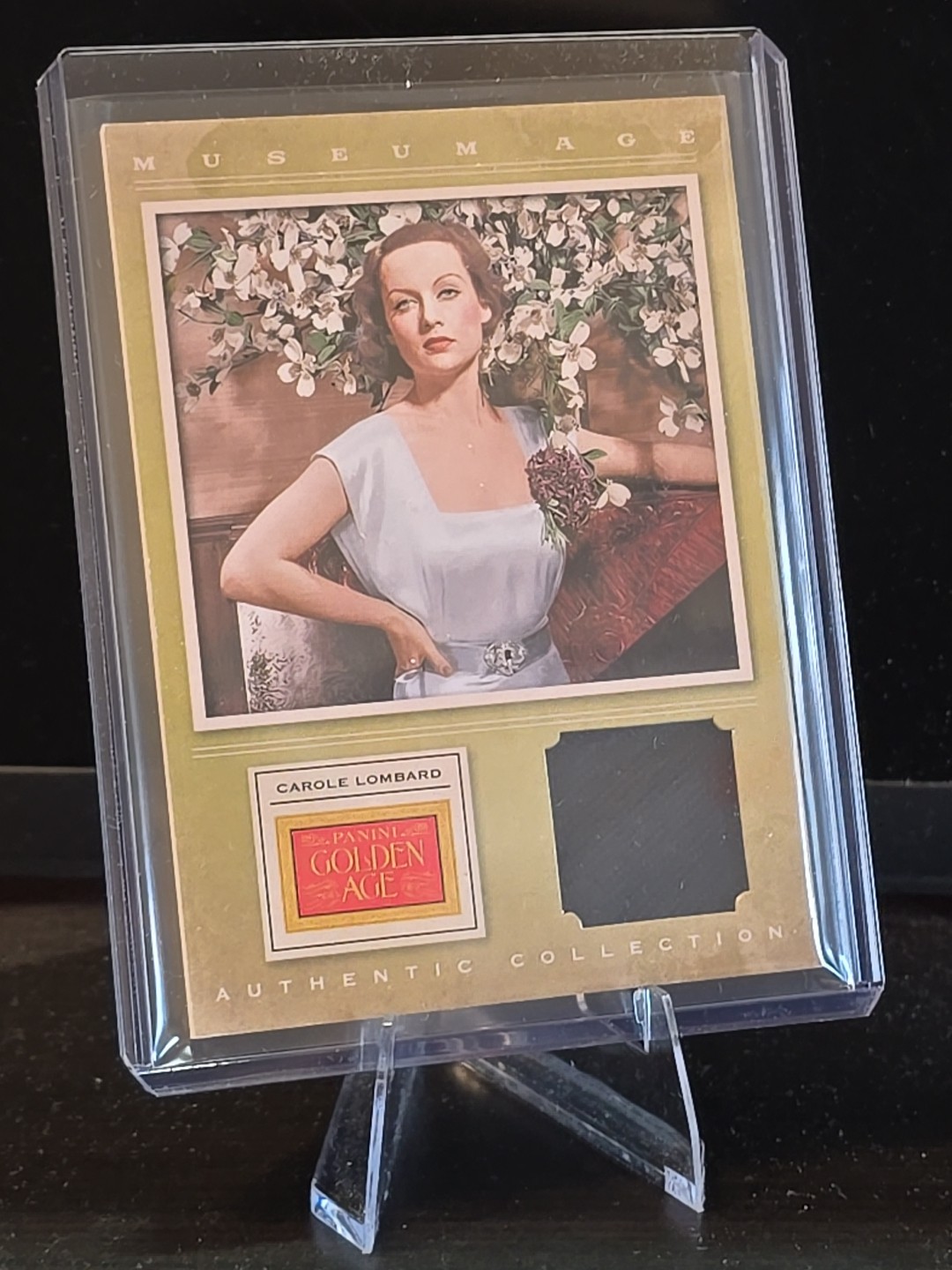2012 Panini Golden Age Museum Age Relic 29 Carole Lombard Authentic Swatch