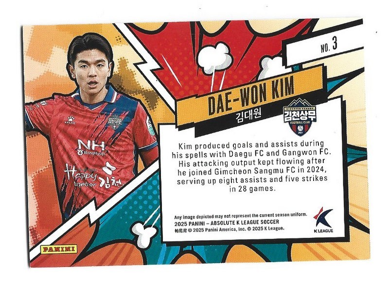 2025 Absolute K League Dae-Won Kim Explosive Gimcheon Sangmu FC