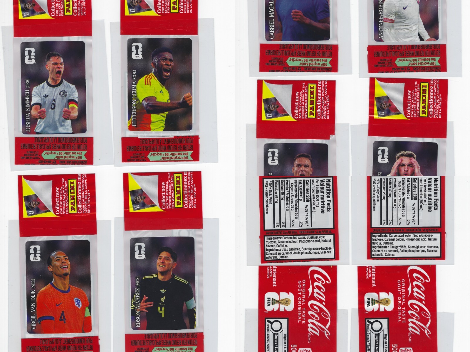 2026 Panini World Cup Stickers Coca-Cola USA Canada -Finish your set Choose CC#