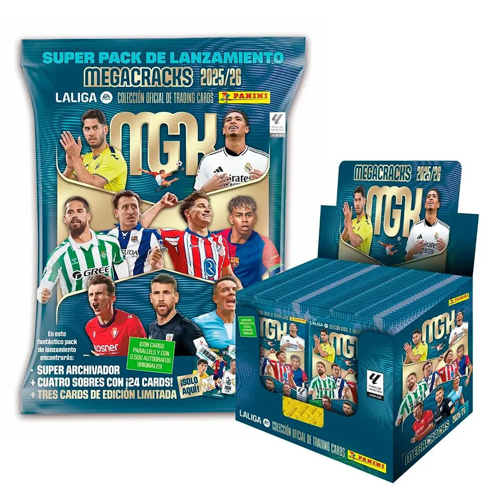 2025-26 PANINI MEGACRACKS BOX 50 Packs MGK 25-26 LA LIGA LAMINE YAMAL /FREE SHIP