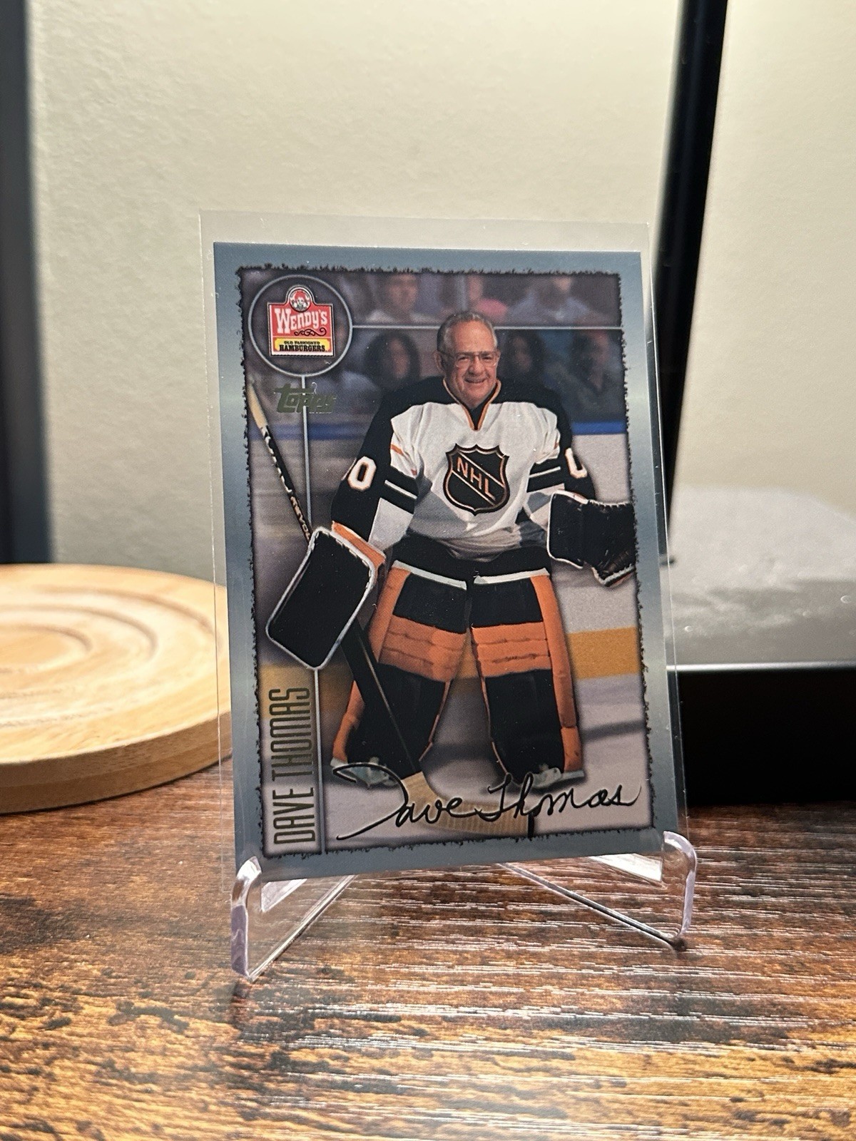 Dave Thomas 1999 Topps NHL Promo Card Wendy’s Founder #00