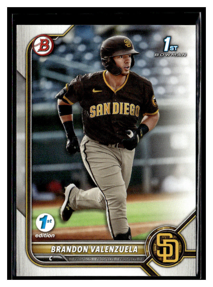 2022 Bowman 1st Edition #BPPF-28 Brandon Valenzuela San Diego Padres