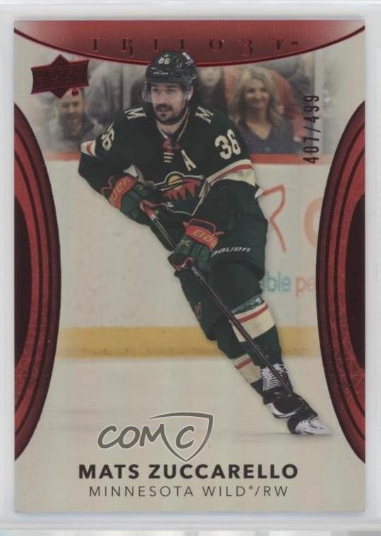 2022-23 Upper Deck Trilogy Red 407/499 Mats Zuccarello #33 0q7o