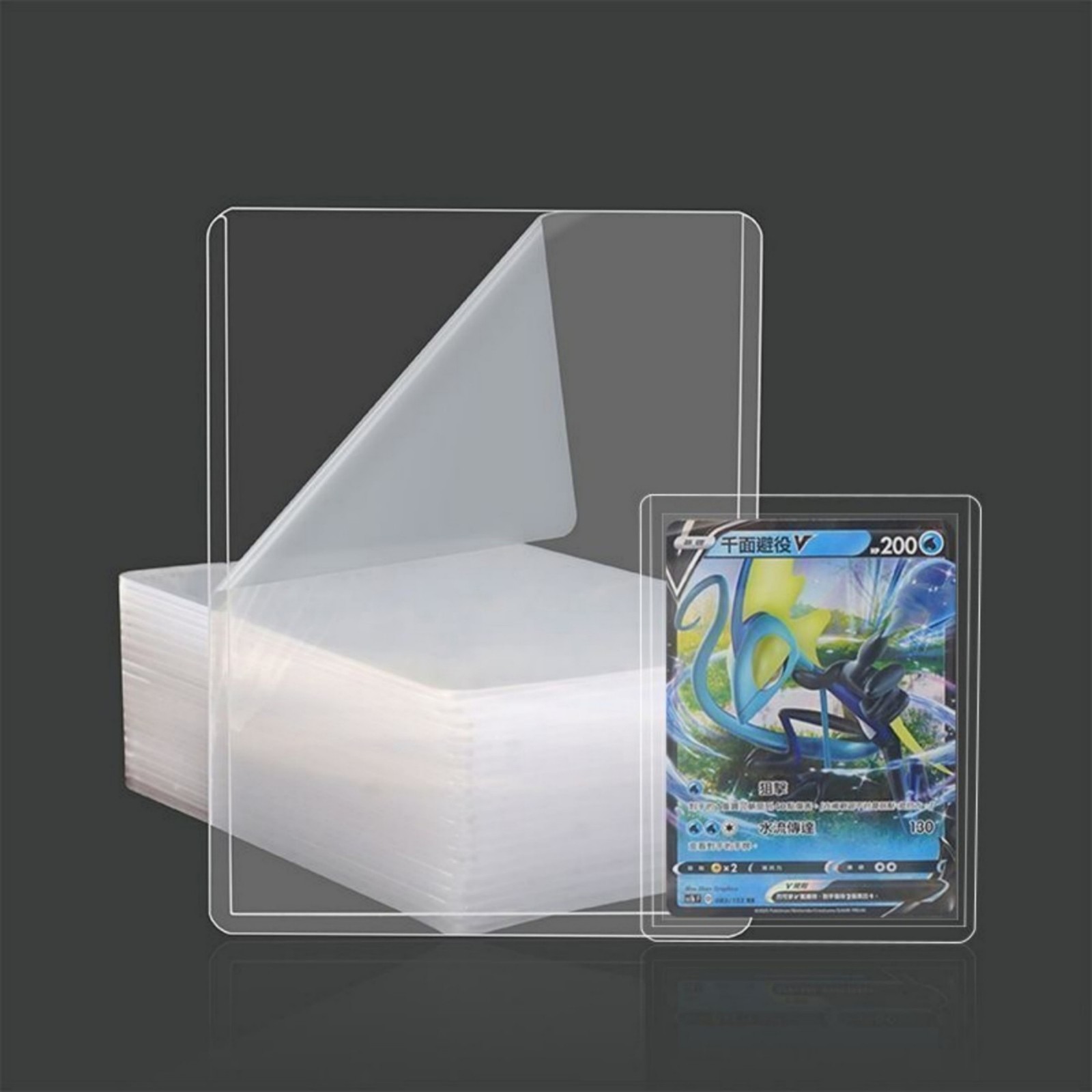 Clear Blue PVC Toploaders 35PT For Baseball Basketball Cards 25/50/100/200pcs US