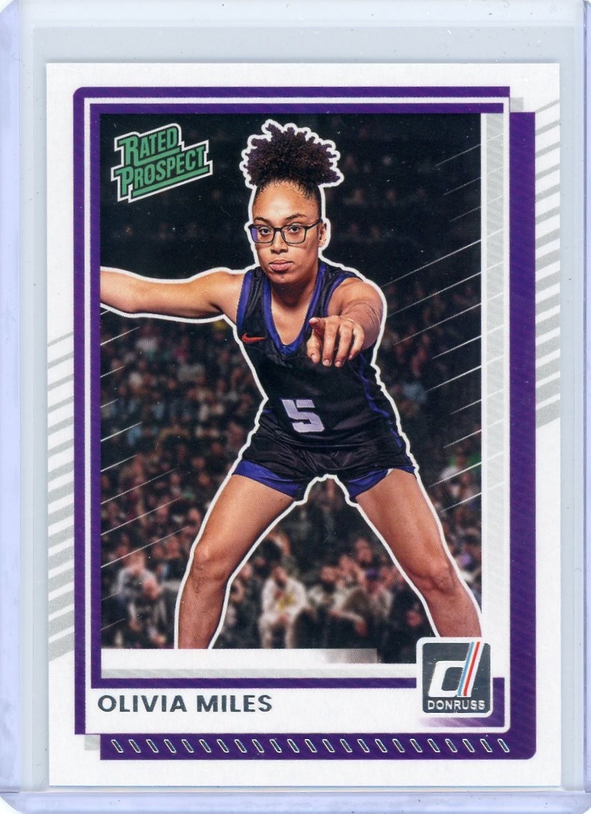 2025 Donruss #89 Olivia Miles Rated Prospect Rookie RC Lynx