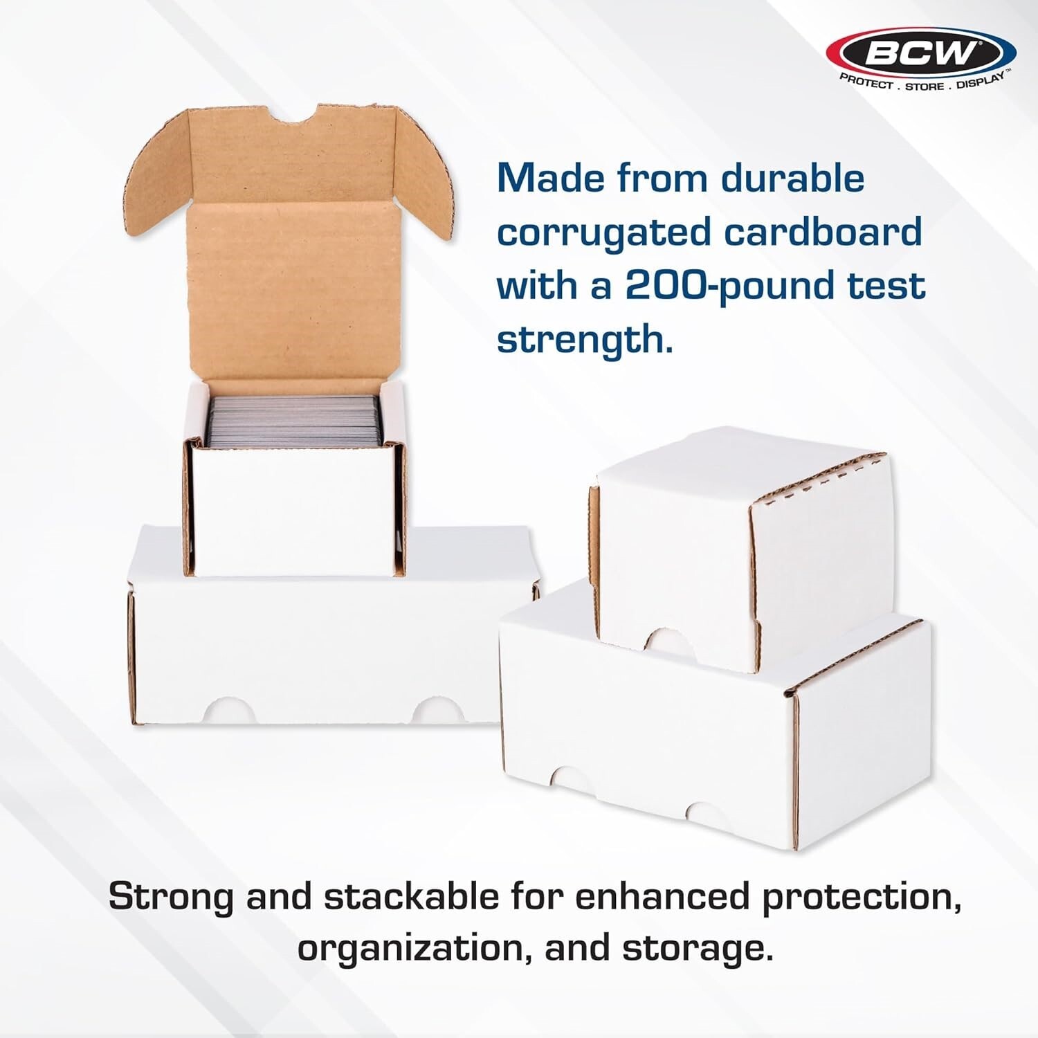 10 BCW 200 Ct Cardboard Card Boxes Sports / Game Deck Storage Coin Slab Shipping