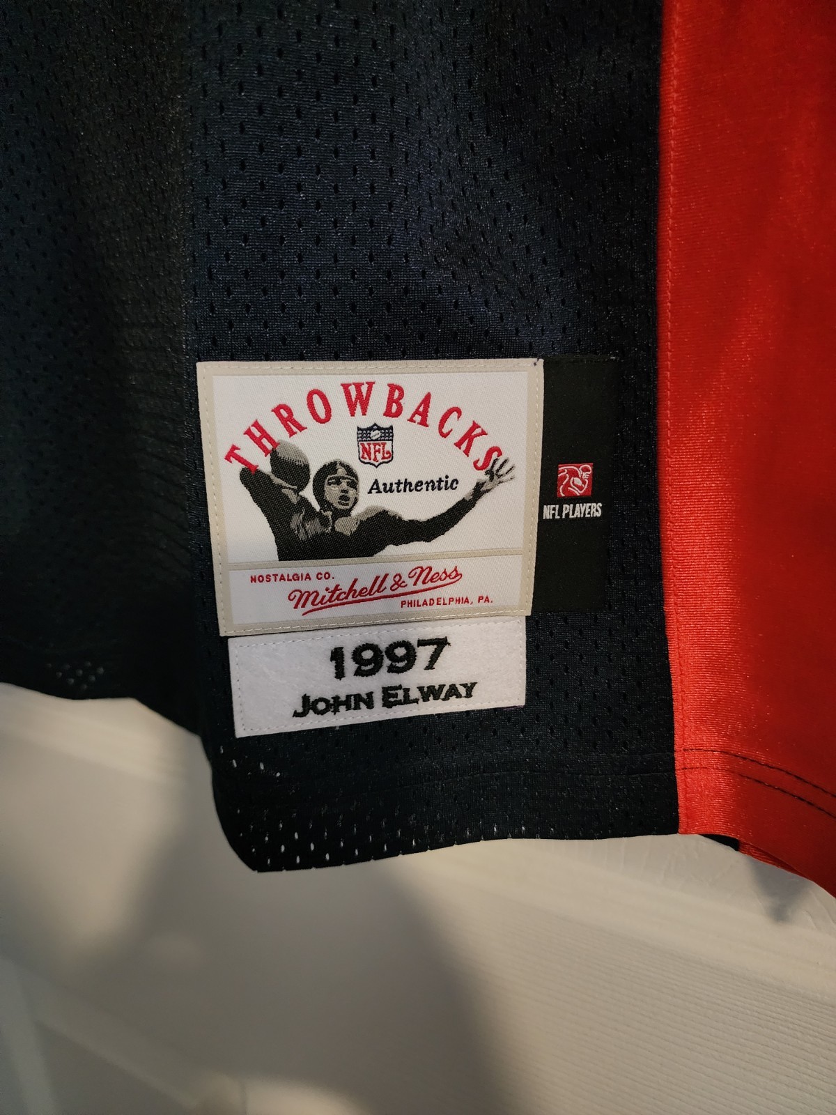 100% Authentic Mitchell & Ness 1997 Denver Broncos John Elway Jersey Sz 36 Small