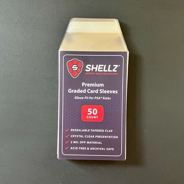 Cardshellz 50 Glove-Fit Sleeves for PSA Graded Slabs – Premium OPP Glass Clear
