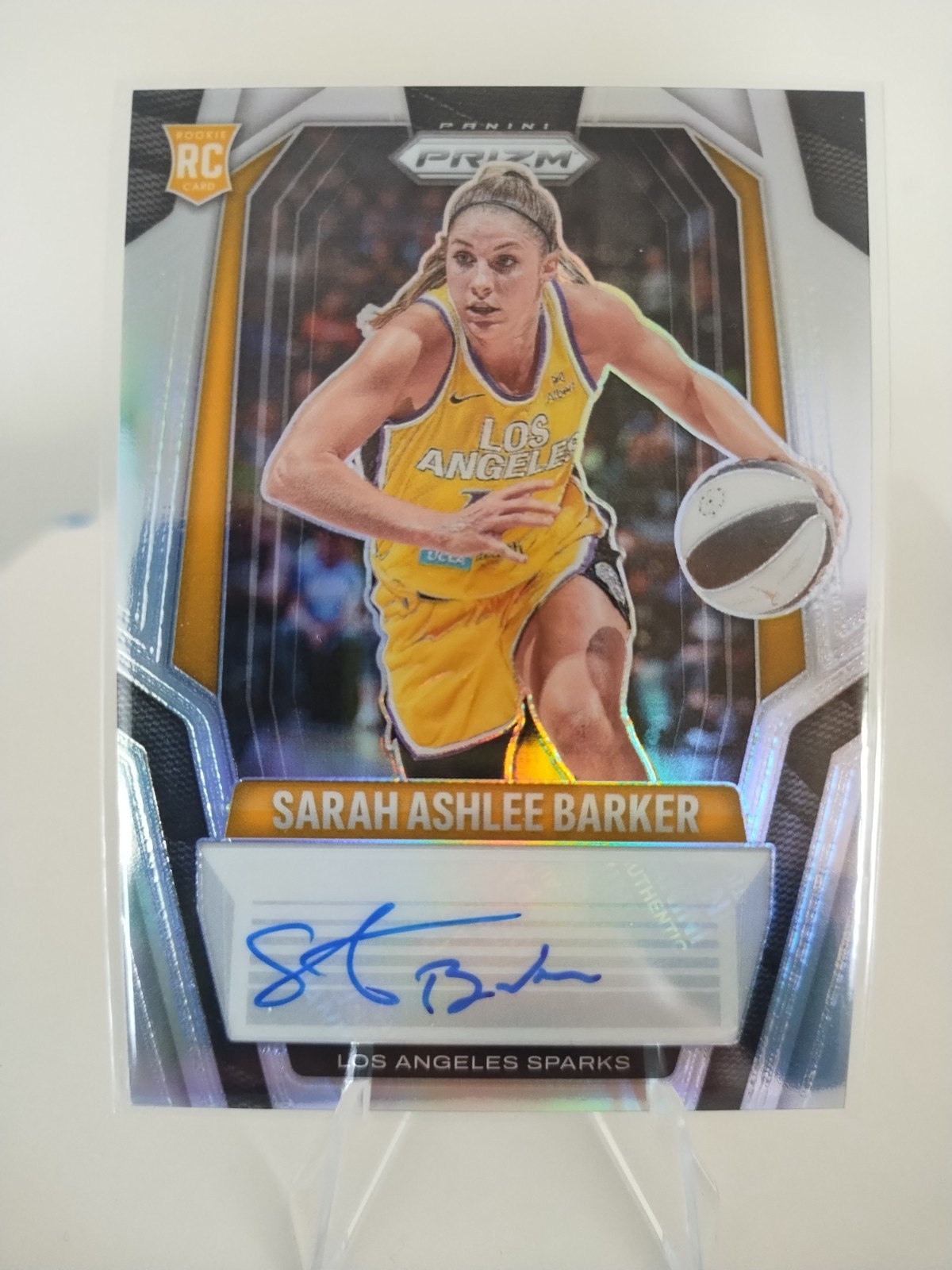 2025 Panini Prizm WNBA Signatures Sarah Ashlee Barker Rookie Auto SG-SAB Silver