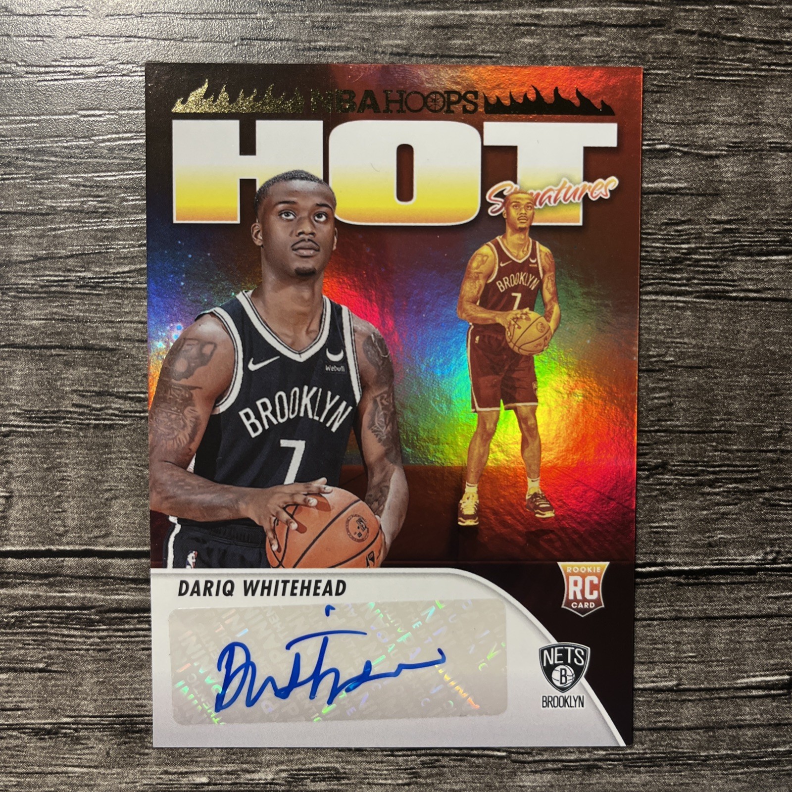 2023-24 Panini NBA Hoops Hot Signatures Rookies Dariq Whitehead Auto RC