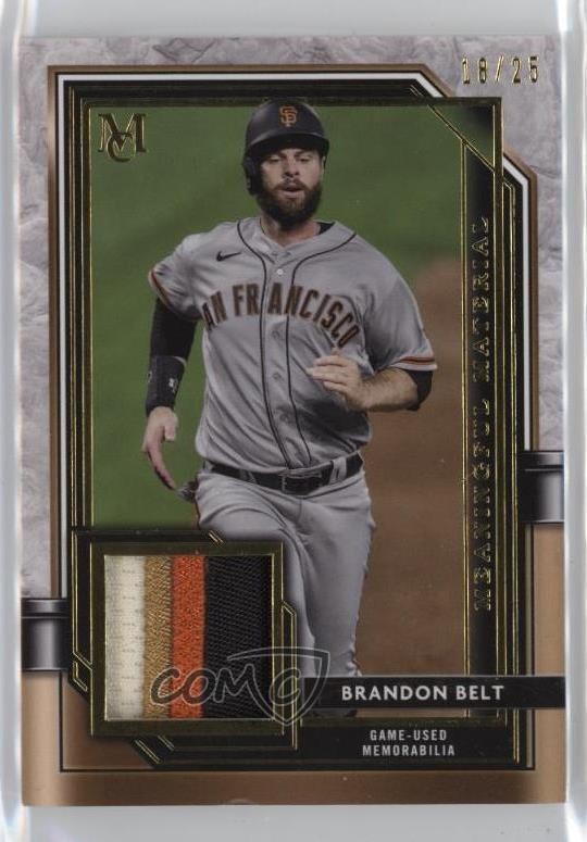 2021 Museum Collection Meaningful Material Relics Gold 18/25 Brandon Belt 8c4