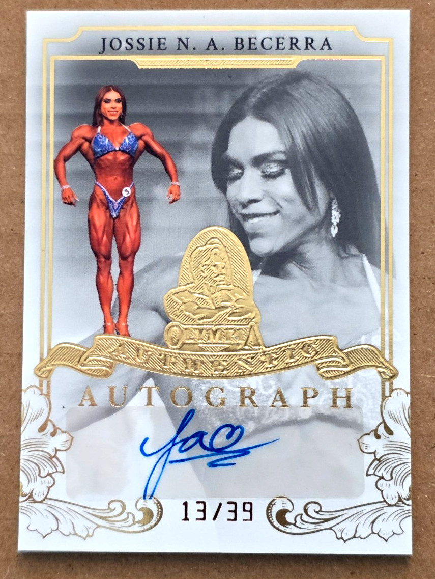 2023 Mr. Olympia Bodybuilding Jossie N.A. Becerra Auto Autograph 13/39 Made