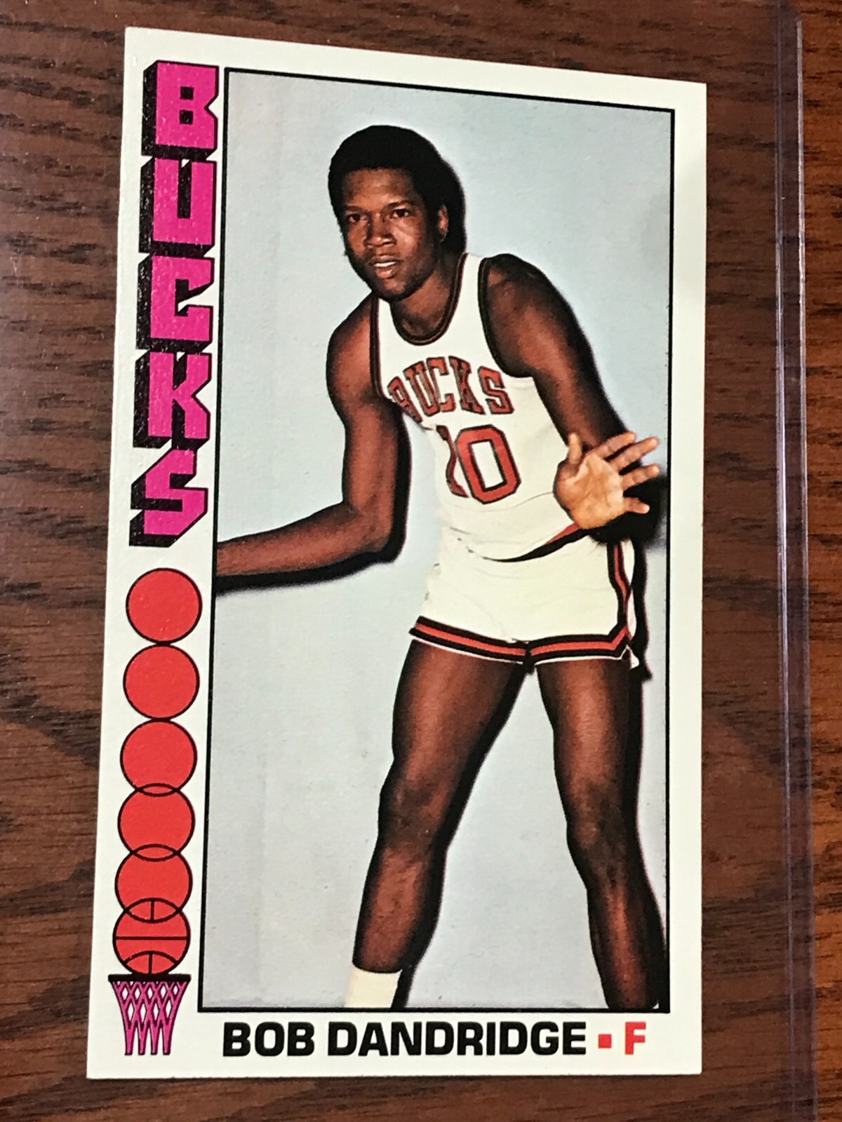 OVERSIZED 1976-77 TOPPS BASKETBALL BOB DANDRIDGE KNICKS EX-NR-MINT CARD-MAR503
