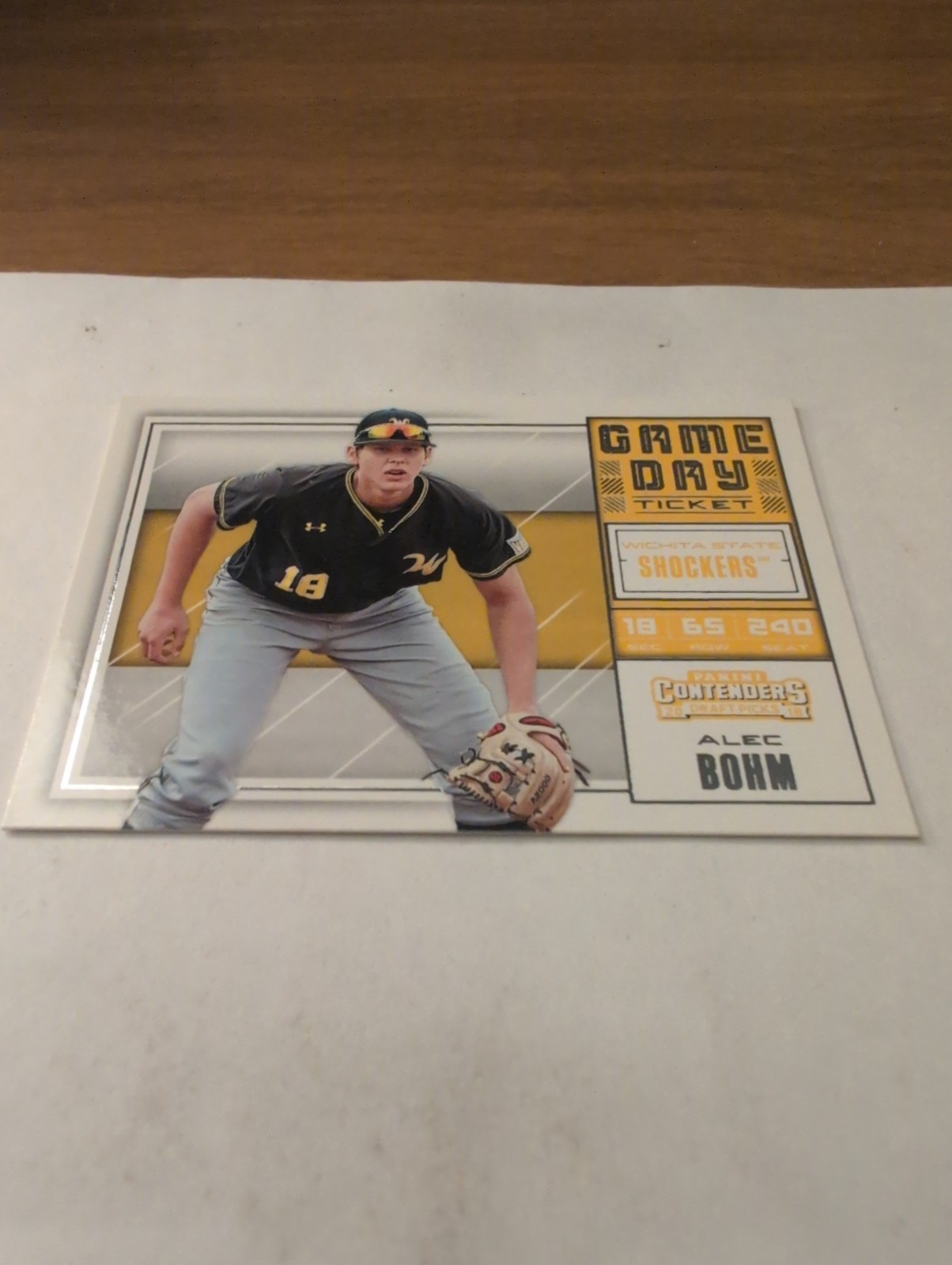 Alec Bohm 2018 Panini Contenders Draft Game Day Tocket