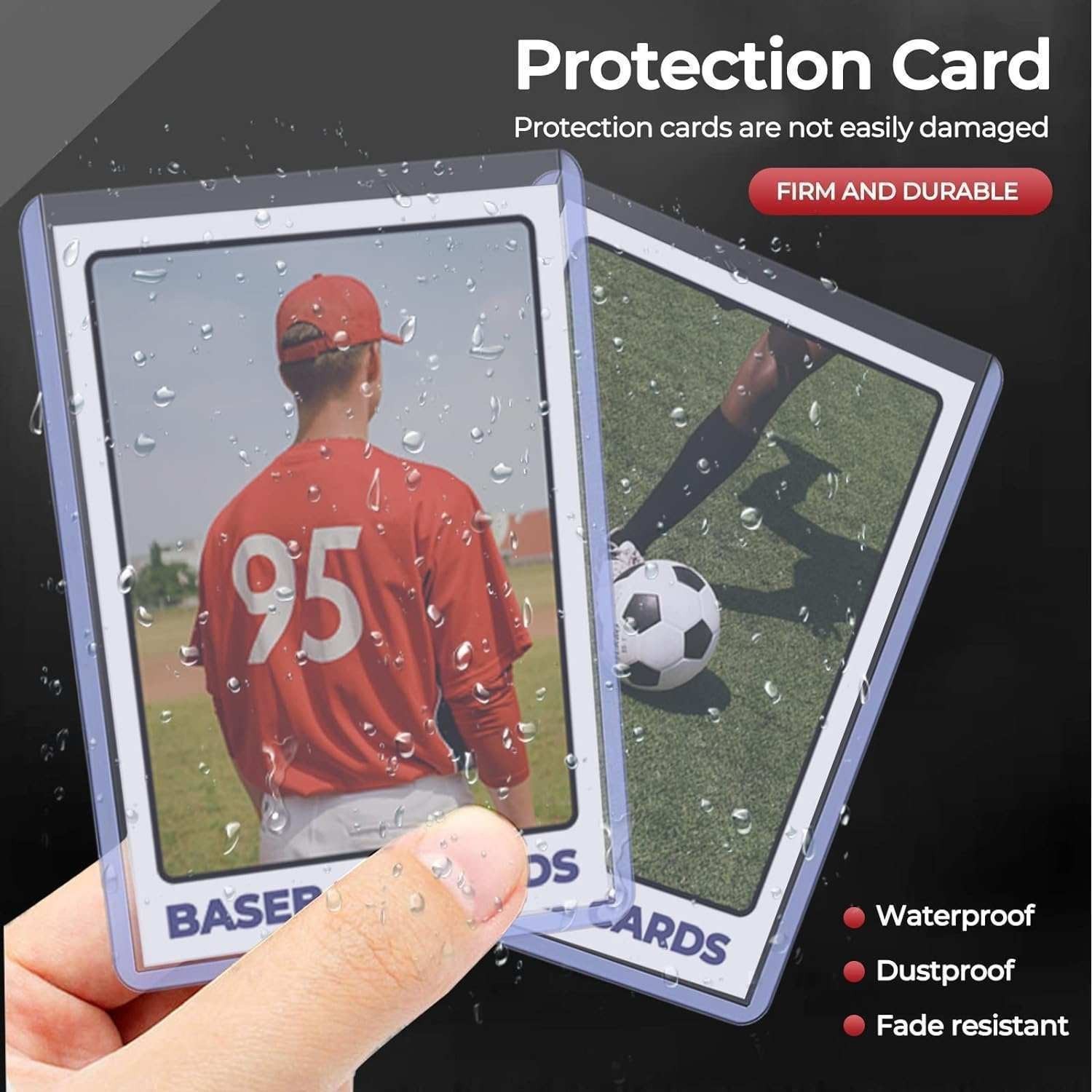1000CT Standard 3″x4″ Toploaders For 35pt Sports Trading Cards Holder 40*25Pack