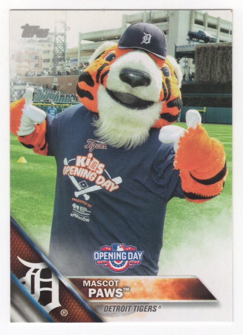 2016 Topps Opening Day MASCOTS You Pick Complete Your Set
