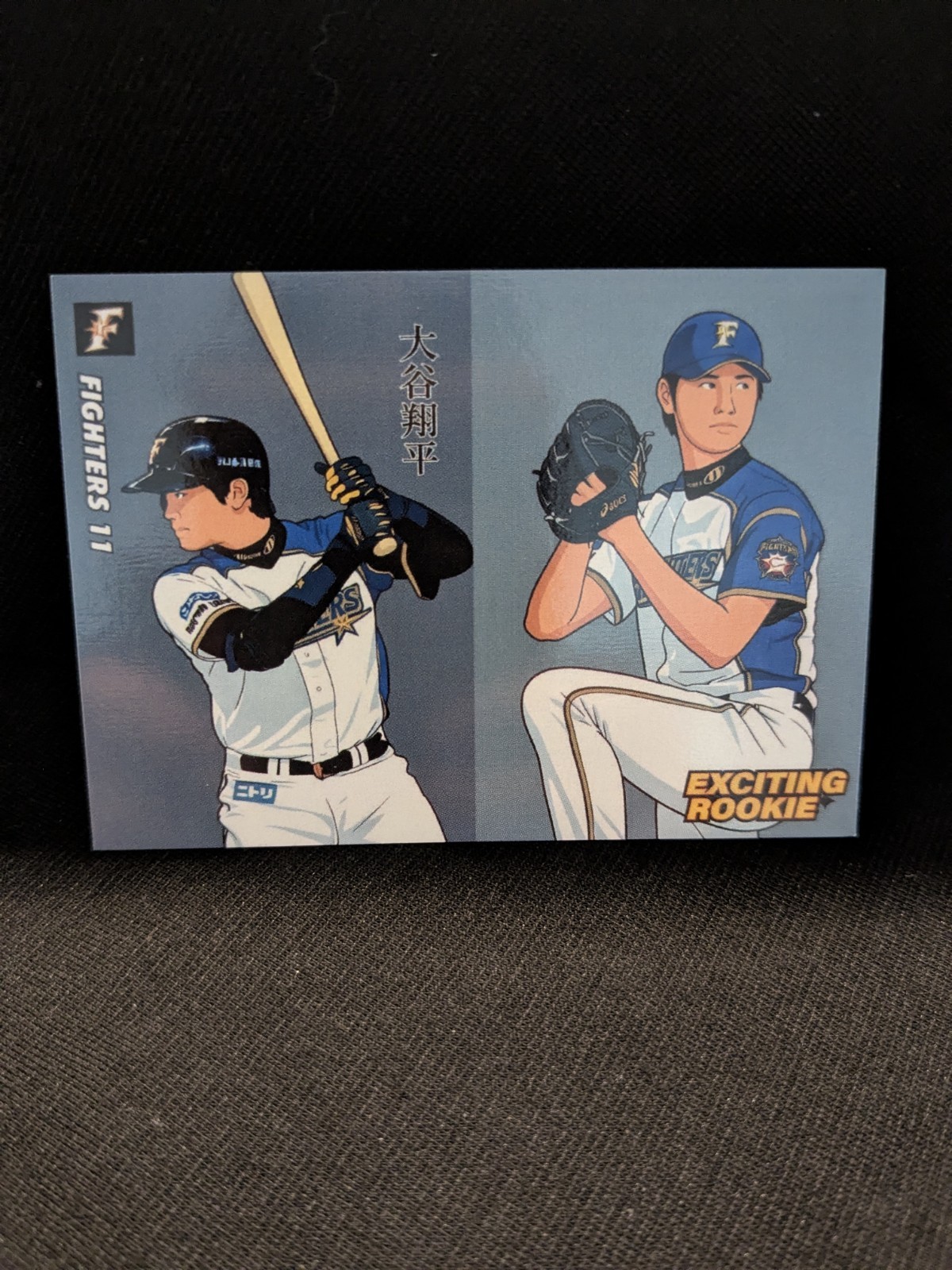 EXCITING ROOKIE  ANIME ART TRIBUTE CARD  SHOHEI OHTANI * FIGHTERS!