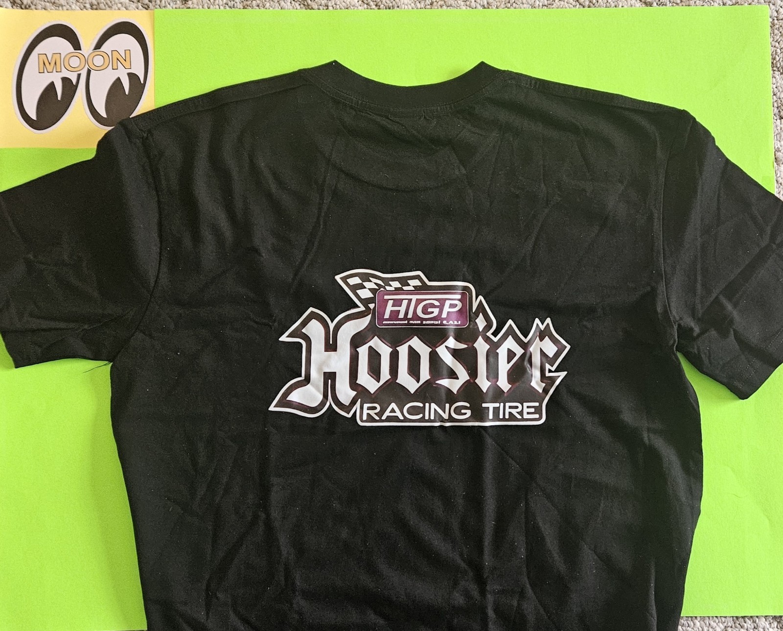 Hoosier Racing Tire Black 100% COTTON T-Shirt. See Pics