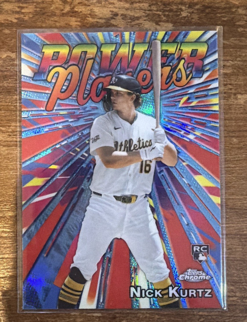 2025 Topps Chrome Update Series – Power Players Nick Kurtz #PP-30 (RC)