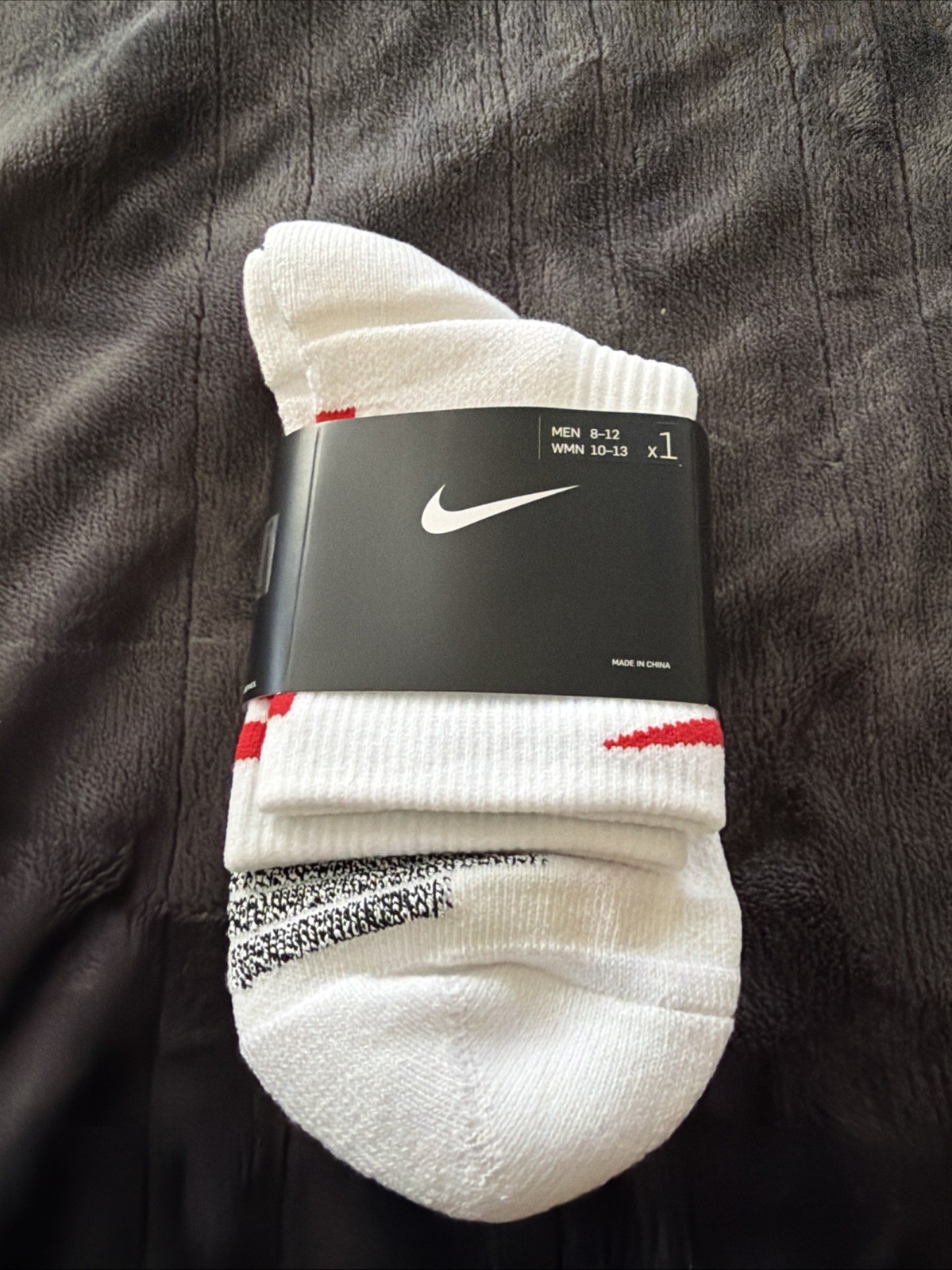 LARGE NBA Nike Player Socks White/RED