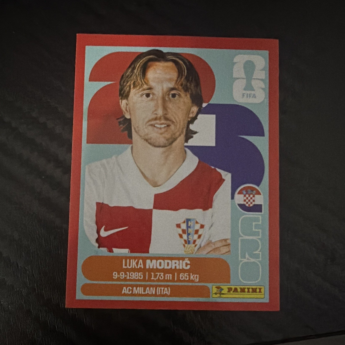 Panini 2003 FIFA Luka Modric Rookie Soccer Card #3 Croatia AC Milan