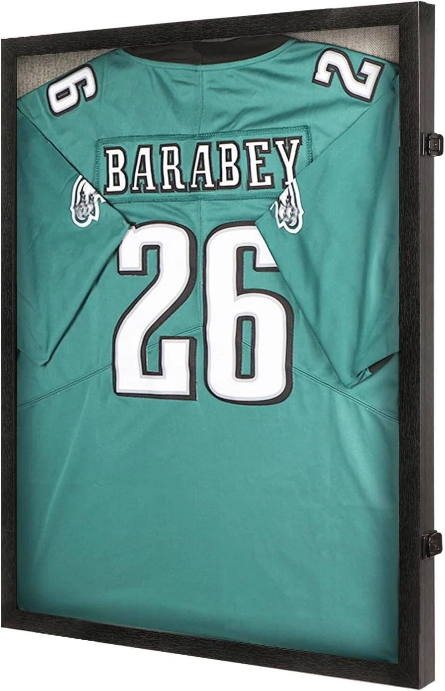 Jersey Frame Display Case – Large Sports Jersey Display Case, Lockable Jersey Sh
