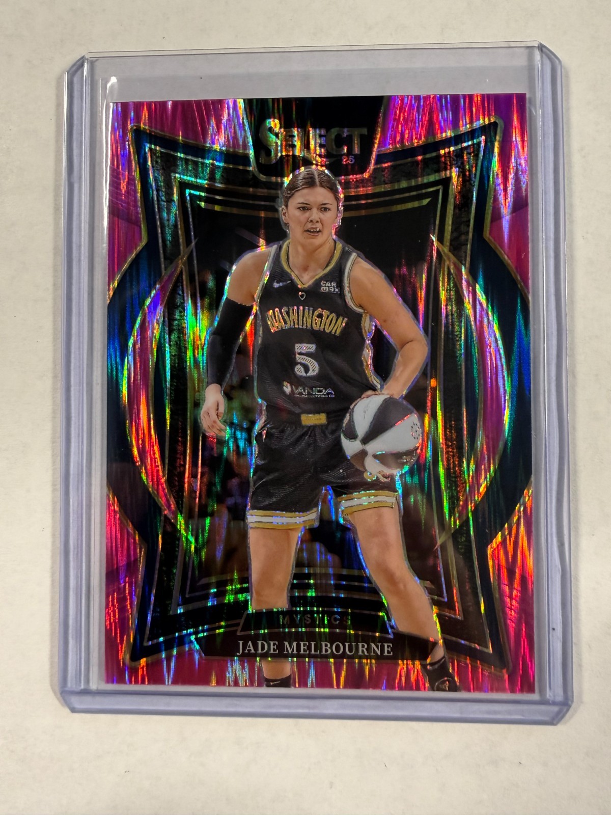 2025 Panini Select WNBA Jade Melbourne #3 Concourse Pink Flash