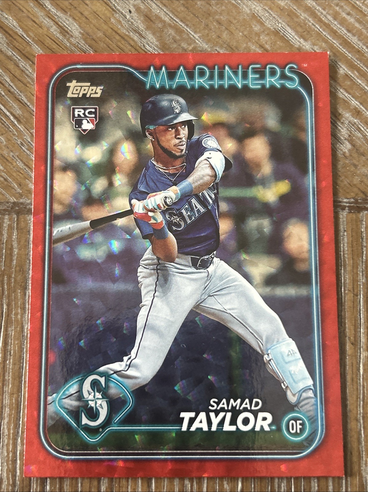 2024 Topps Update Series – Samad Taylor #US30 Red Crackle Foilboard /199 (RC)