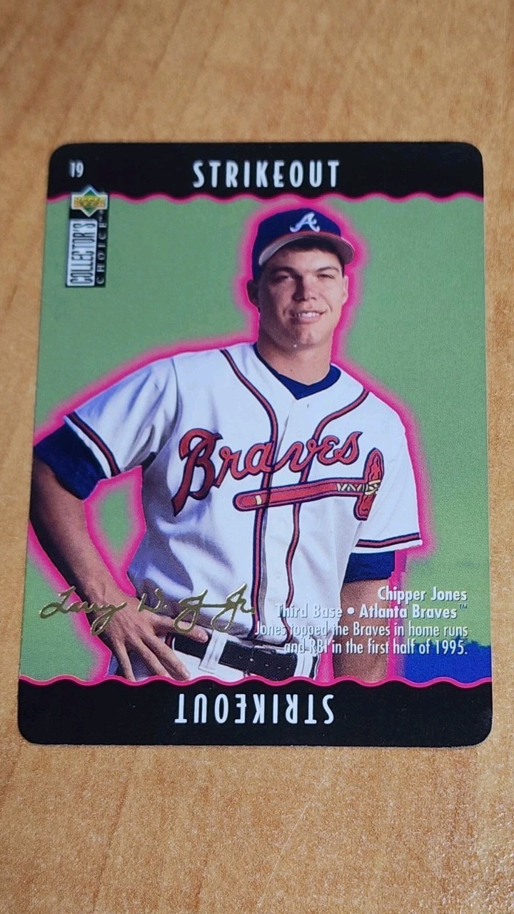 Chipper Jones|Gold Signature|1996 UD Collector’s Choice|You Make the Play