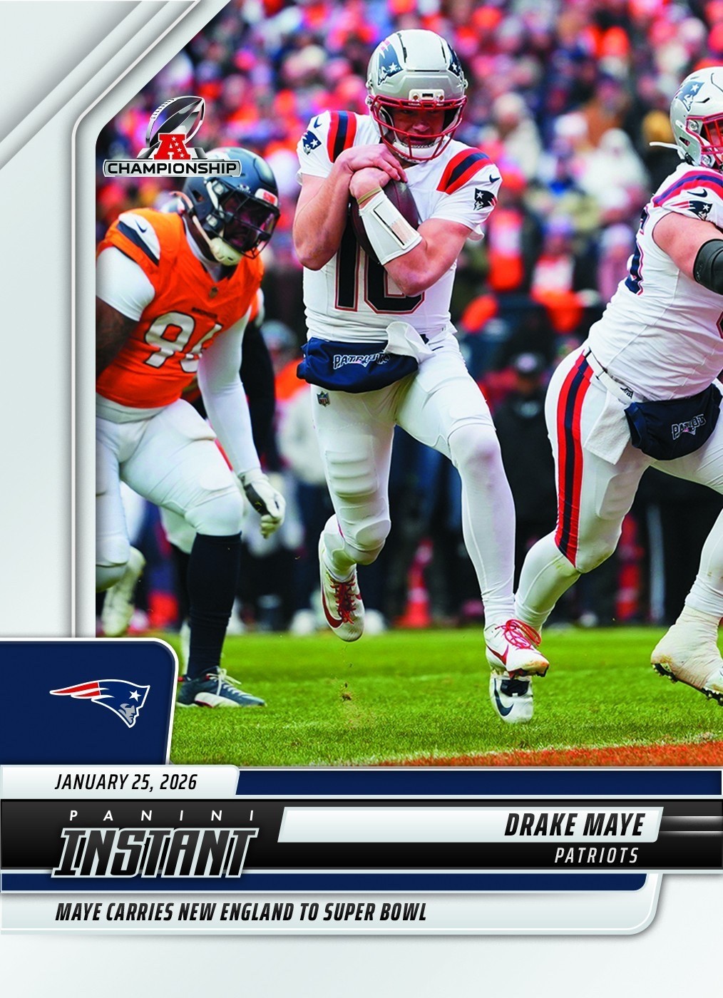 2025-26 Panini Instant NFL #431 Drake Maye New England Patriots – QTY