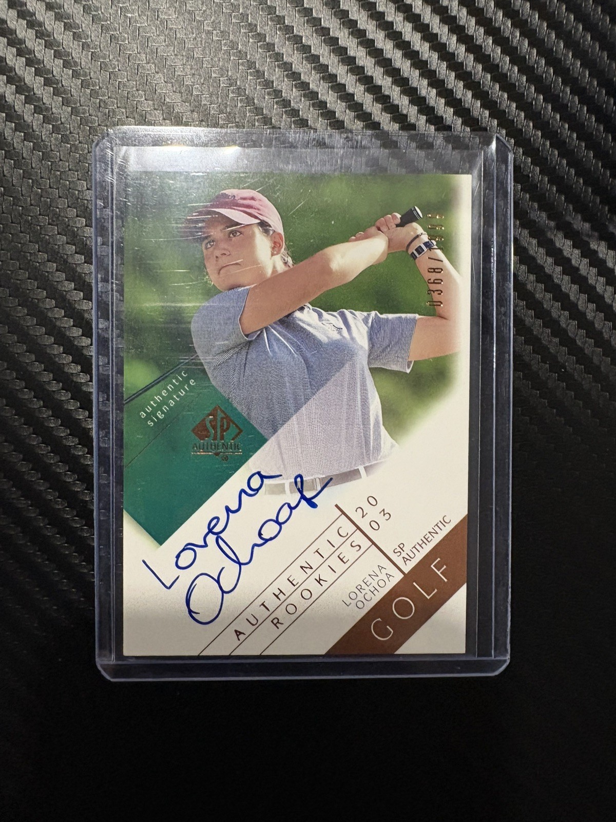 2003 SP Authentic Rookies Signatures 368 1999 Lorena Ochoa #127 Auto