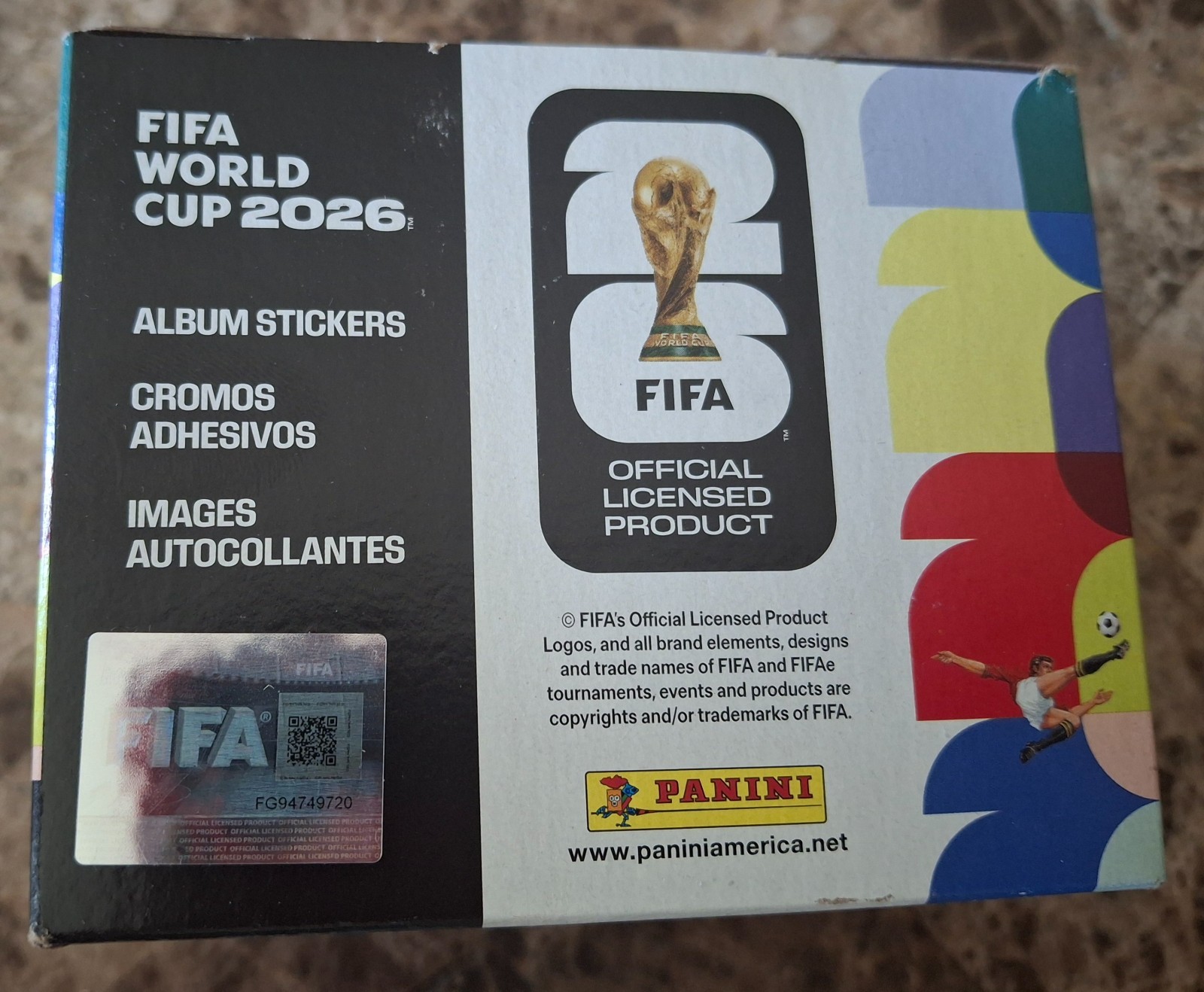 PANINI FIFA WORLD CUP 2026 ALBUM STICKERS 50 PACK BOX ( 350 STICKERS TOTAL)