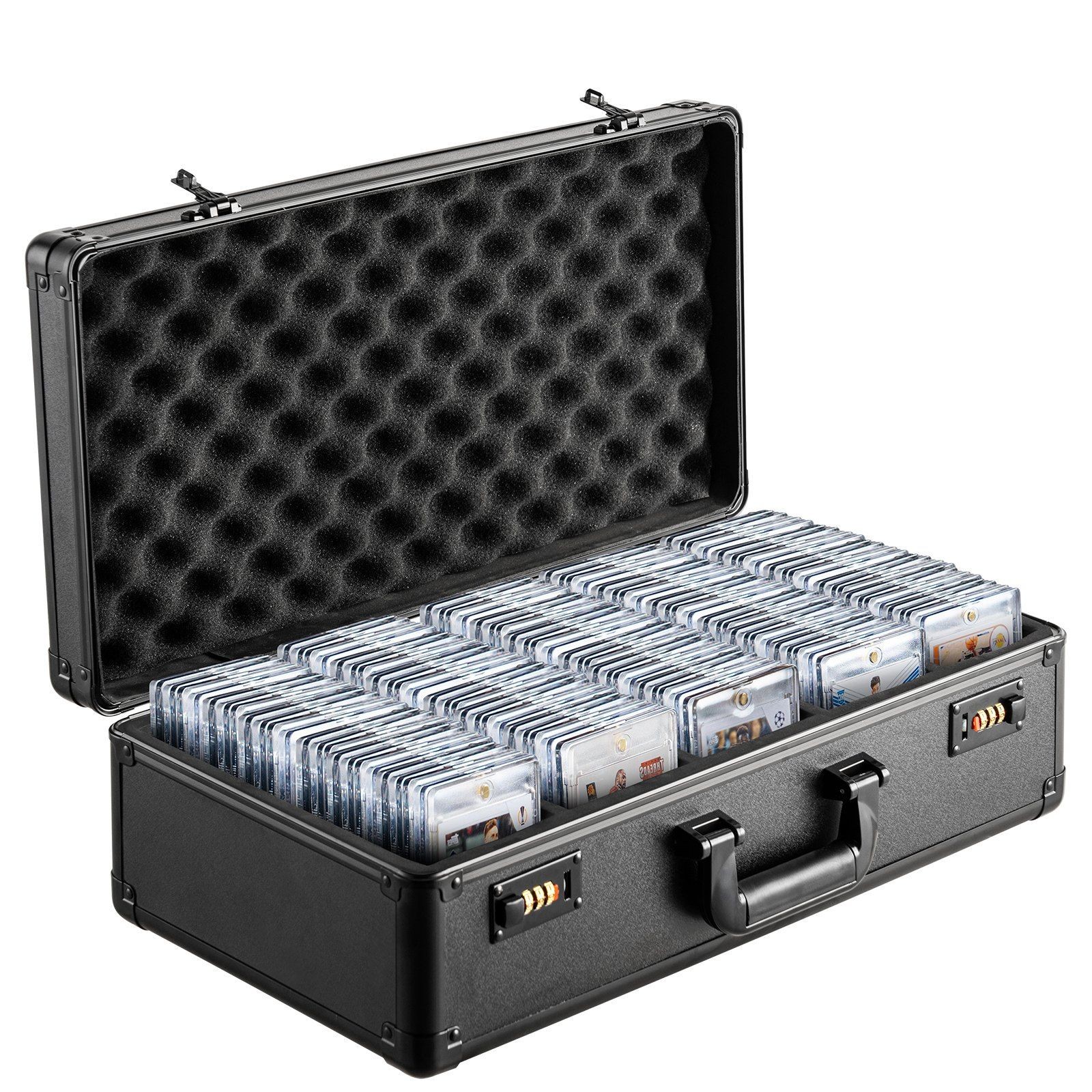 162PSA-rated 5-slot Card Storage w/Combination Lock & Shock-Absorbing Foam