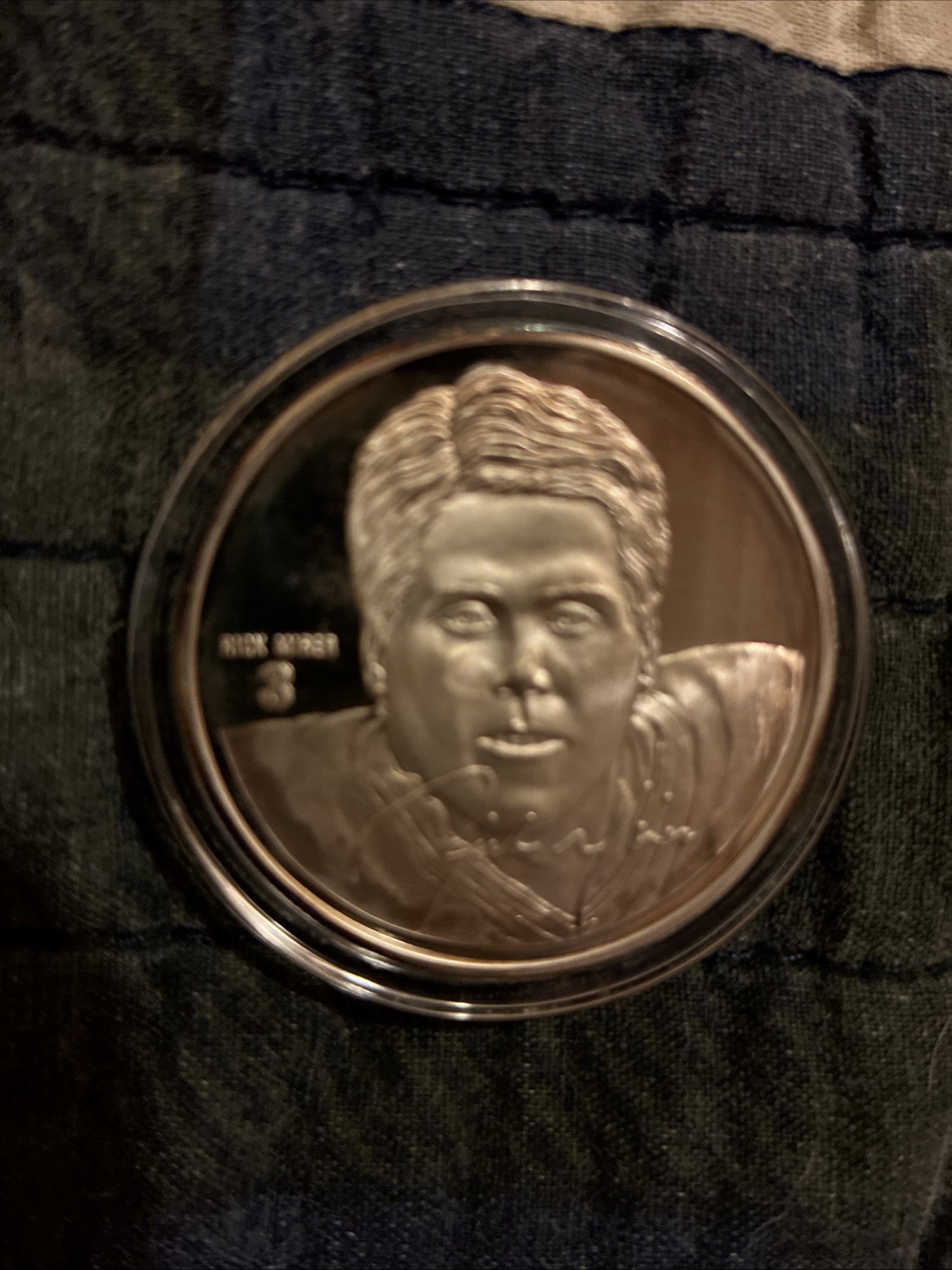 1 oz .999 Fine Silver Round – Rick Mirer Seattle Seahawks NFL