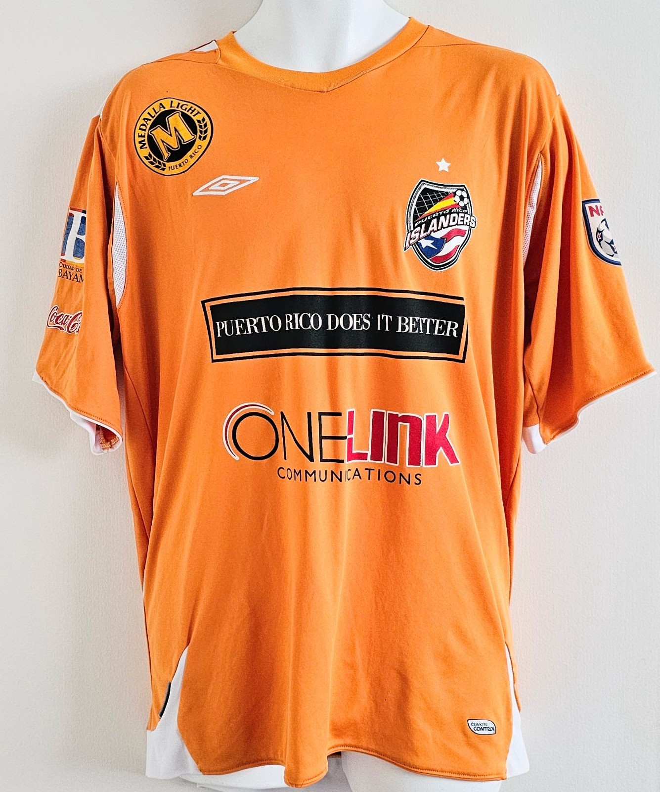 Puerto Rico Islanders NASL 2011 Umbro Match Worn Soccer Jersey #33 Needham